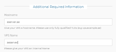 additional required information