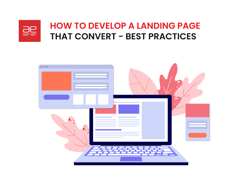 develop a landing page